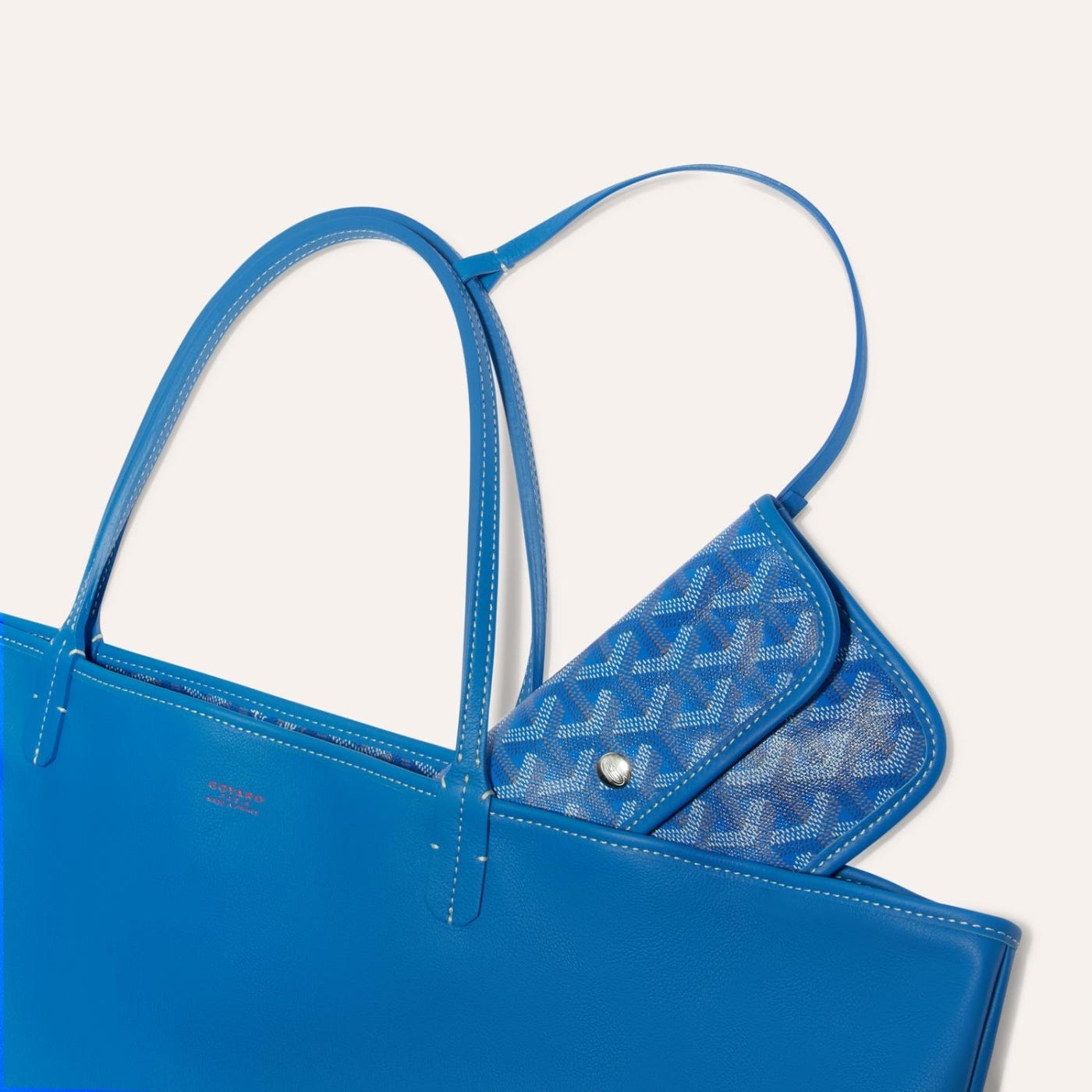 Goyard Anjou GM Tote Bag Sky Blue - Image 3